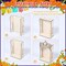 1 Pcs Large Dia De Los Muertos Altar Ofrenda Box, Poplar Plywood Self Painting Color Sacred Heart and Pigeon Papel Picado The Day of The Dead Supplies for Dia De Los Muertos Decorations